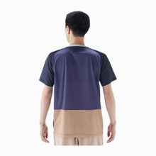 Yonex Sport T-shirt Practice Colourblock 16745 (100% Polyester) 2025 Blueberry Blue Men's